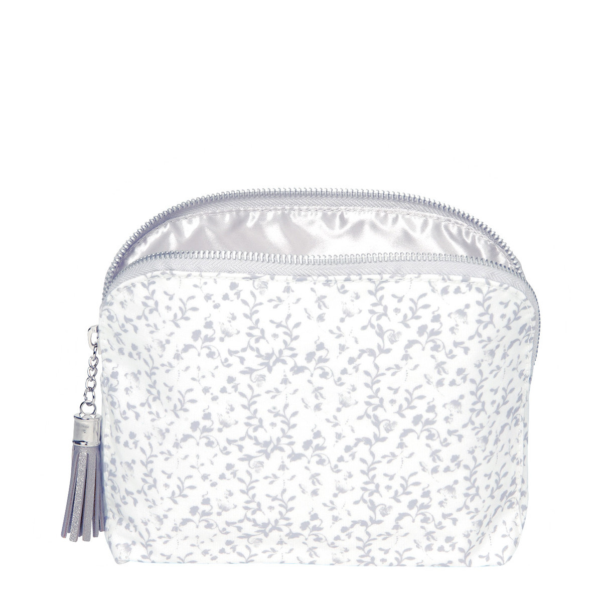 Trousse da toilette grigia Elegant Courtesans - 21x15x4 cm - Mathilde M.